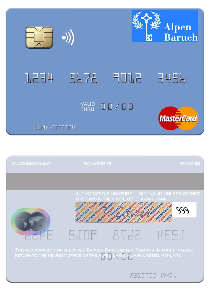 Vanuatu Alpen Baruch Bank Limited mastercard